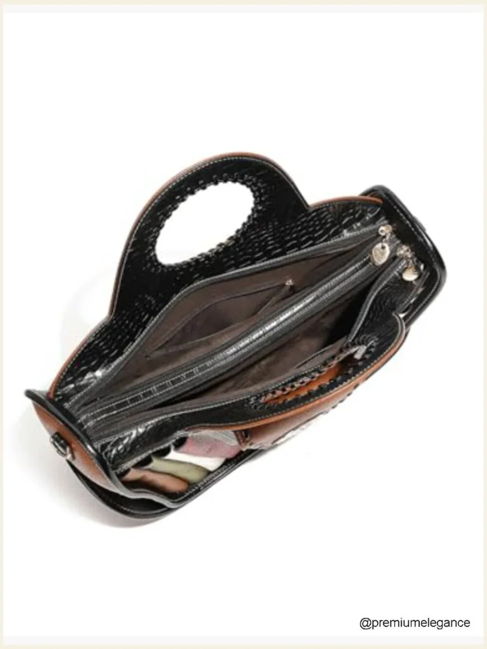 Large Capacity Faux Leather Top Handle Crossbody Handbag Set with Wallet